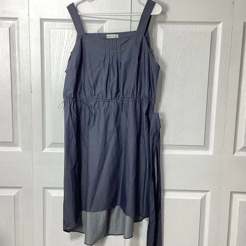 Ava & Viv Chambray Dress 1X - Picture 1 of 5